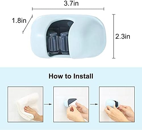 DKKO samo-ljepljivi držač mopsa zidni nosač metla bez bušenja protiv proklizavanja metle i vješalice za prašinu za kupaonicu, kuhinju,